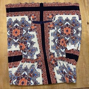 Blue Paisley Floral Bohemian Maxi Dress 14